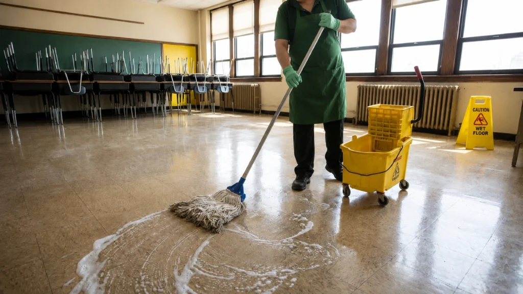 school cleaning
