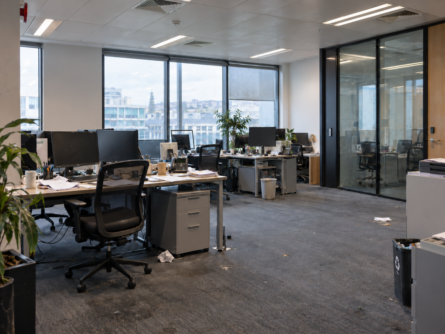 Before Office Cleaning