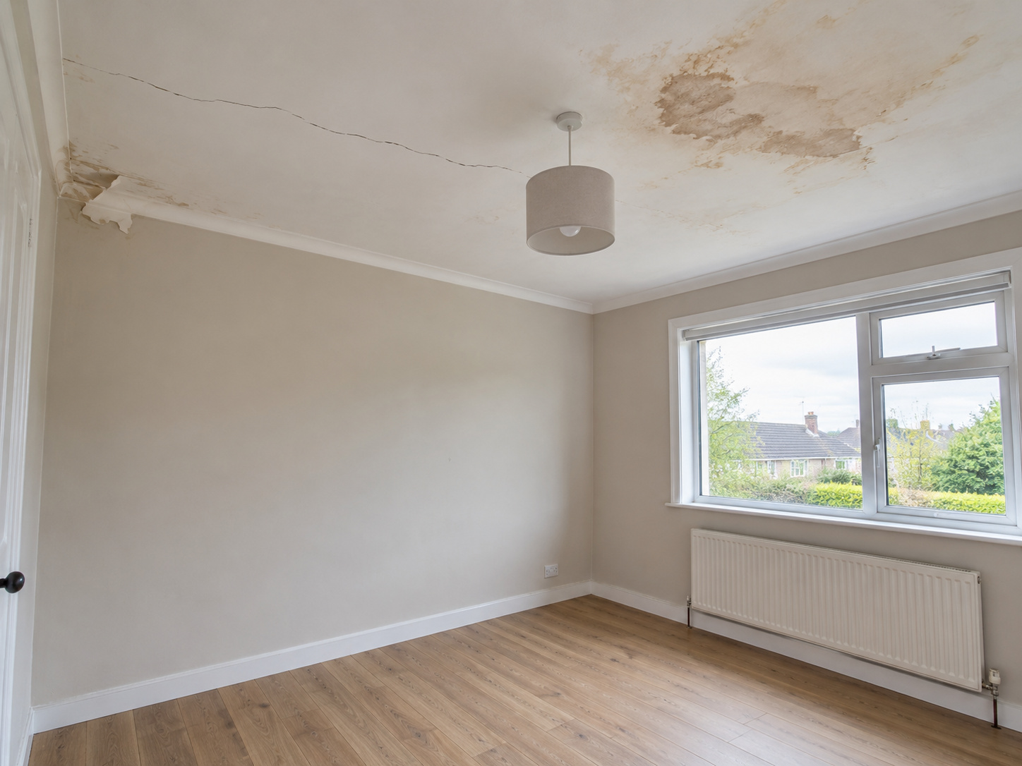 Ceiling repair before