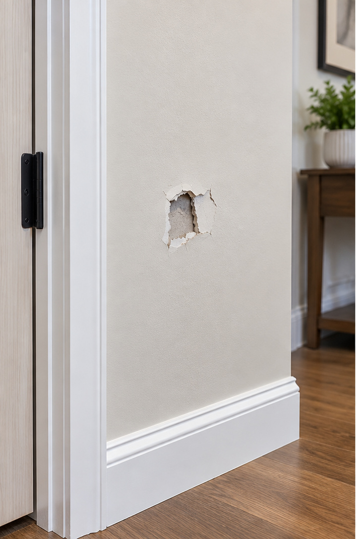 Drywall repair before