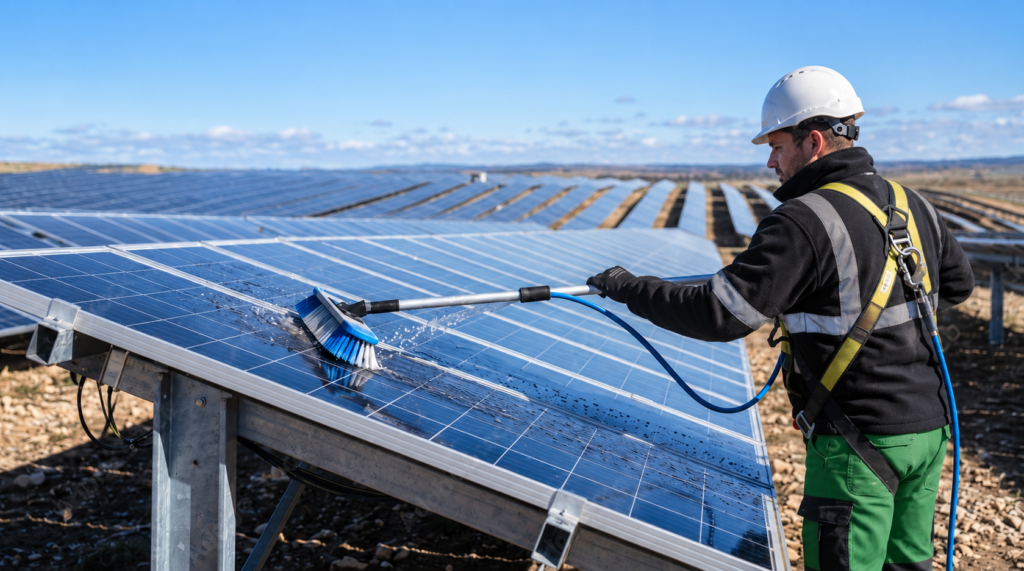 Flexible Scheduling for Solar Cleaning