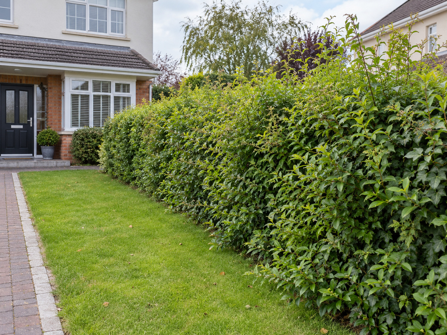 Hedge Cutting Before