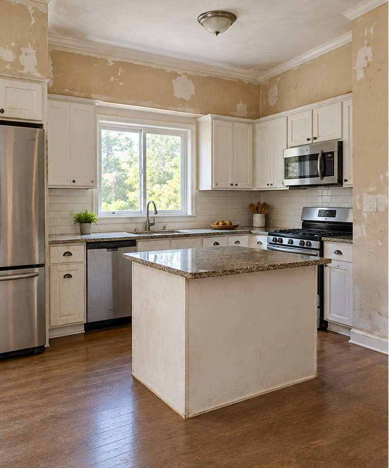 Kitchen Painting Before
