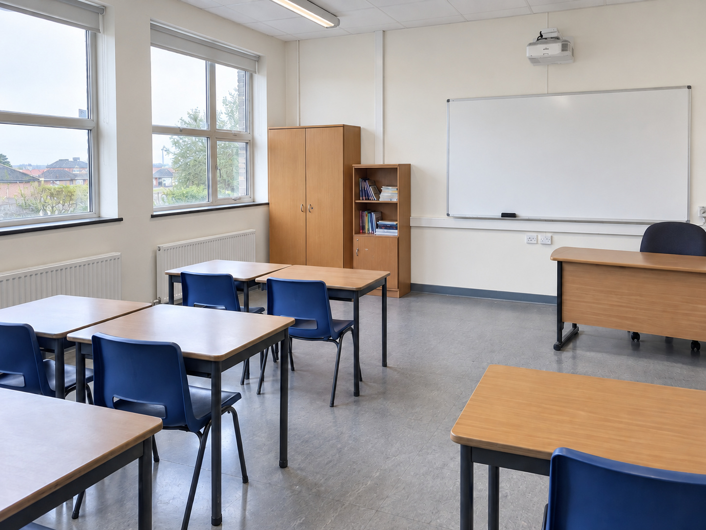 School Classroom Painting After