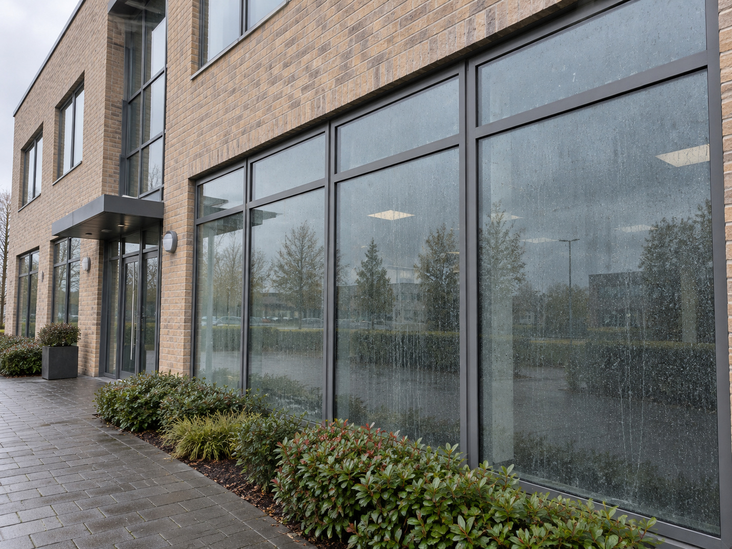 Window cleaning before